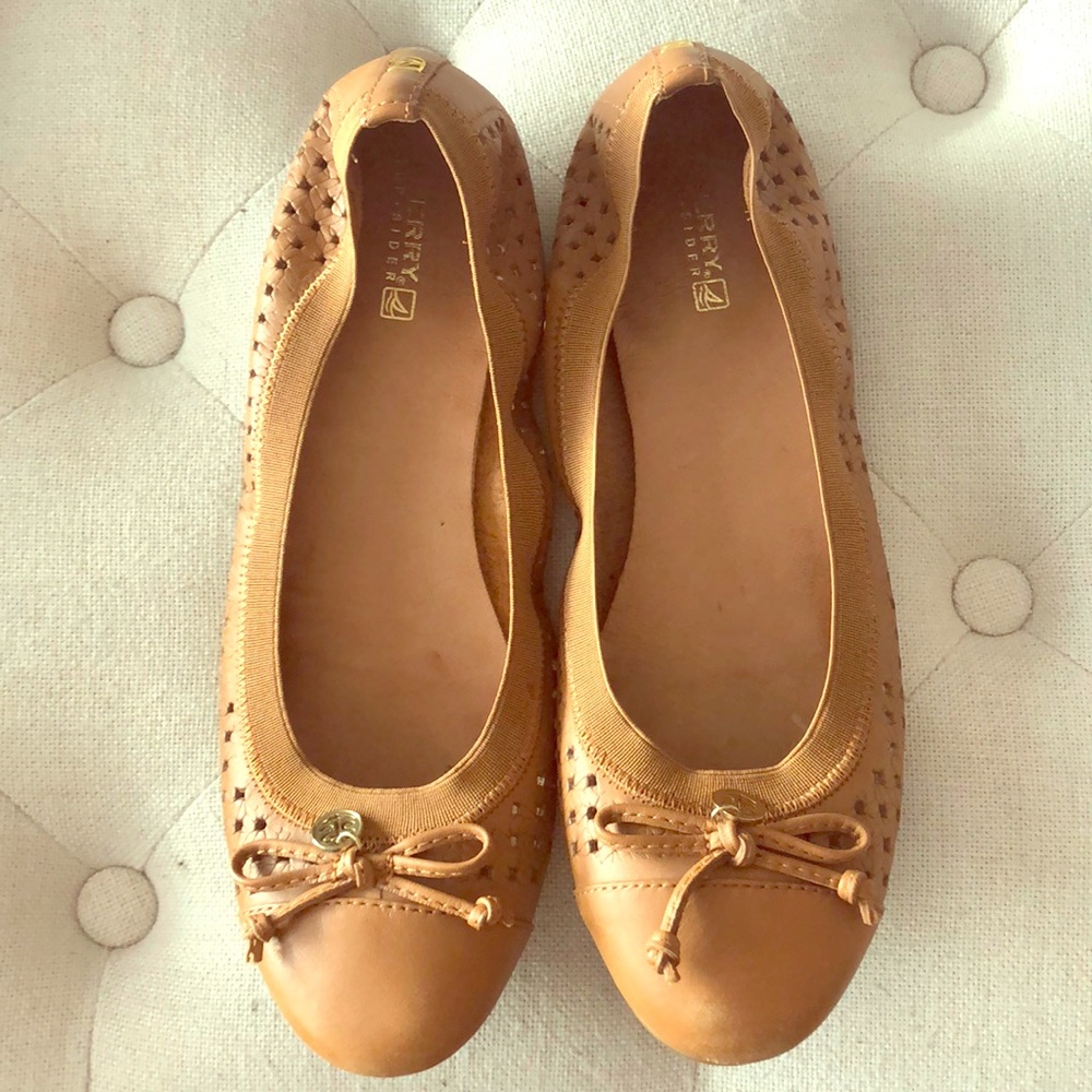 Sperry Top-Sider Tan Flats